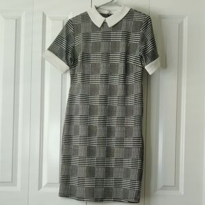 Shelby & Palmer Monochrome Plaid Dress